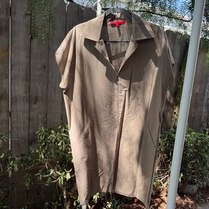 Elegant Tan Midi Dress